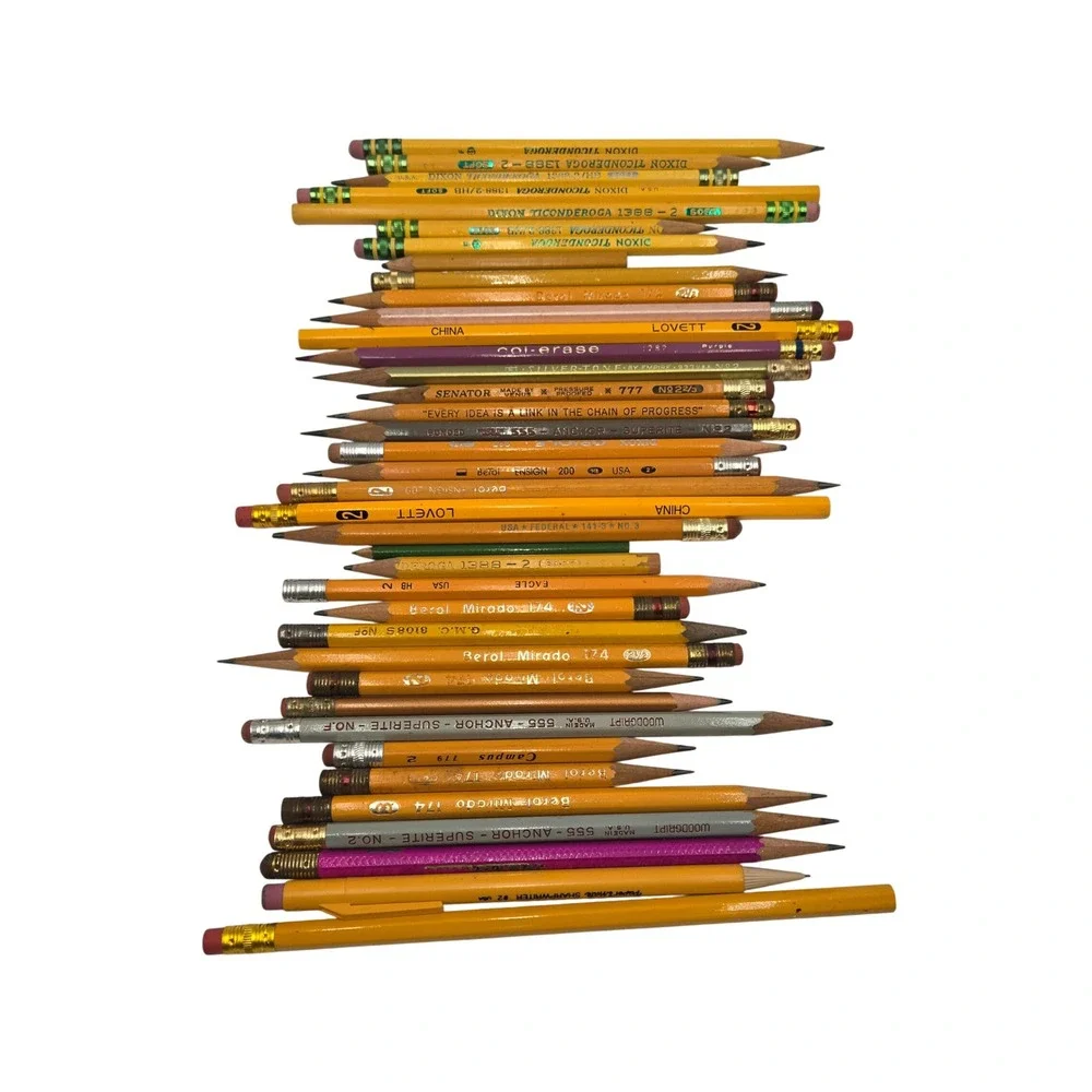Mixed Pencil Lot Dixon Ticonderoga Berol Mirado Eagle‎ Senator Brands HB 2